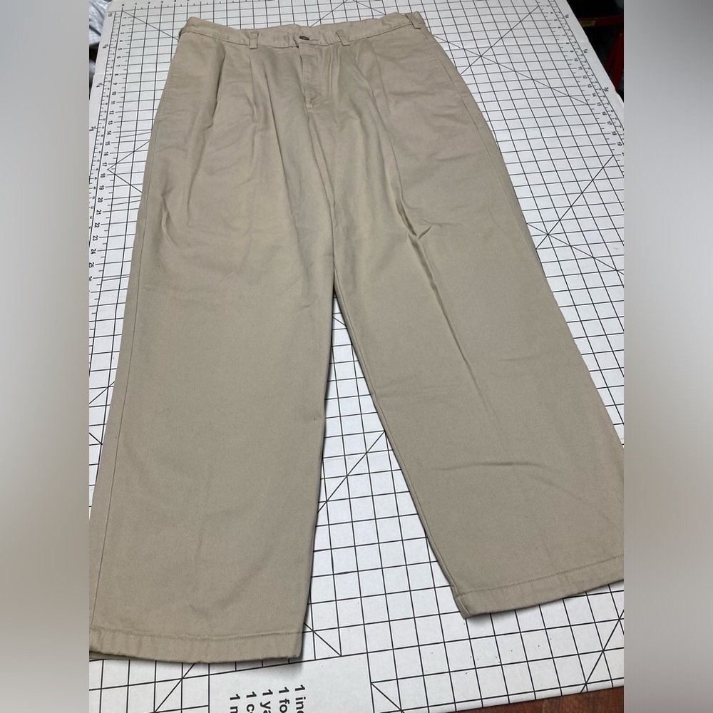 L.L.‎ Bean Double L Natural Fit Men’s Flannel Lined Khaki Pants 36/29